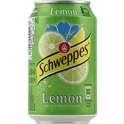 Schweppes Lemon 33cl (pack de 24) - Publicité Schweppes Lemon 33cl (pack de 24) - Publicité