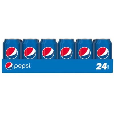 PEPSI - Regular Cola - 330ml - 24 Canettes - Boisson rafraîchissante - Publicité PEPSI - Regular Cola - 330ml - 24 Canettes - Boisson rafraîchissante - Publicité