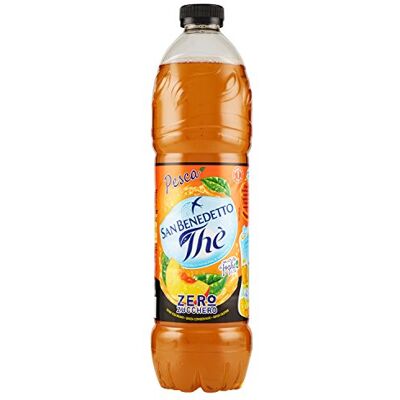San Benedetto The 'Zero Peach Flavour Ice Tea Drink Boisson sans sucre 1,5 l - Publicité San Benedetto The 'Zero Peach Flavour Ice Tea Drink Boisson sans sucre 1,5 l - Publicité
