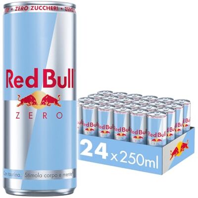 Red Bull Energy Drink, zéro calories, 250 ml (24 canettes) - Publicité Red Bull Energy Drink, zéro calories, 250 ml (24 canettes) - Publicité