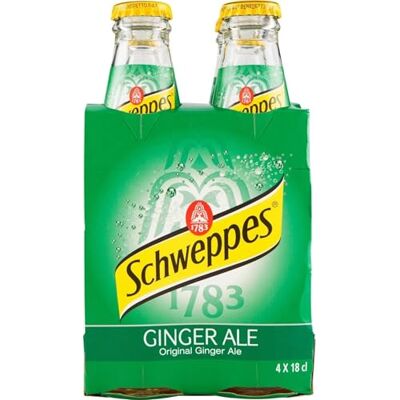 Schweppes GINGERALE 4 X 18 CL - Publicité Schweppes GINGERALE 4 X 18 CL - Publicité