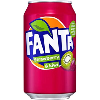 Exotic 3 x 24 Fanta Strawberry & Kiwi (72 x 0,33 L) avec stylo FiveStar offert - Publicité Exotic 3 x 24 Fanta Strawberry & Kiwi (72 x 0,33 L) avec stylo FiveStar offert - Publicité