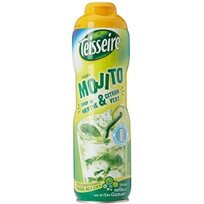 Teisseire Sirop de menthe et citron vert Facon Mojito 60 cl Lot de 3 - Publicité Teisseire Sirop de menthe et citron vert Facon Mojito 60 cl Lot de 3 - Publicité