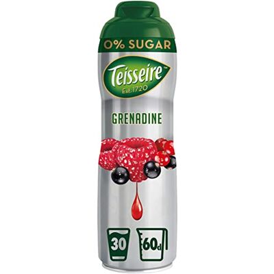 Teisseire Sirop de boisson Grenadine 0 % – 600 ml – Sirop au goût du fruit (1 pièce) - Publicité Teisseire Sirop de boisson Grenadine 0 % – 600 ml – Sirop au goût du fruit (1 pièce) - Publicité
