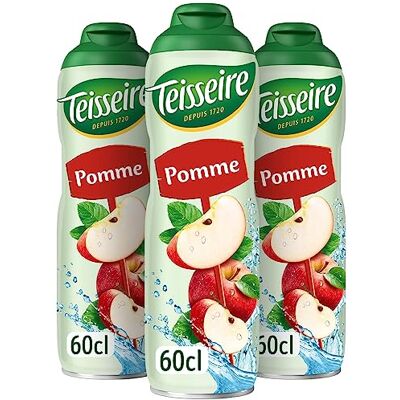 Teisseire Sirop de Pomme pour Boisson Rafraîchissante, Cocktails, Bidon Recyclable (Pack de 3) - Publicité Teisseire Sirop de Pomme pour Boisson Rafraîchissante, Cocktails, Bidon Recyclable (Pack de 3) - Publicité
