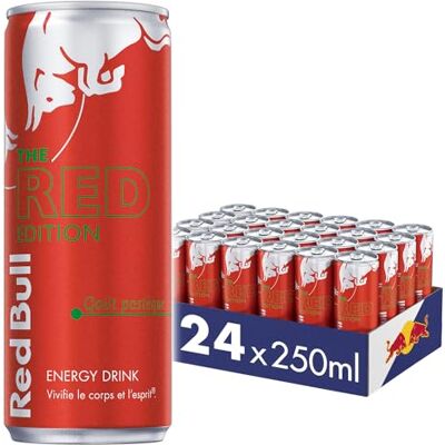 Red Bull Boisson Énergisante, Goût Pastèque, 250ml (24 unités) - Publicité Red Bull Boisson Énergisante, Goût Pastèque, 250ml (24 unités) - Publicité