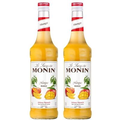 Monin lot de 2 bouteilles Sirop de Mangue Pour Cocktail, Thé Glacé, Limonade Arômes Naturels Bouteille en Verre 2 * 70 cl - Publicité Monin lot de 2 bouteilles Sirop de Mangue Pour Cocktail, Thé Glacé, Limonade Arômes Naturels Bouteille en Verre 2 * 70 cl - Publicité