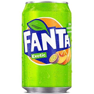 Fanta Exotic (72x0,33l Canettes) DK - Publicité Fanta Exotic (72x0,33l Canettes) DK - Publicité
