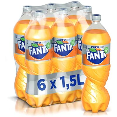 Fanta Sans sucre ajouté – 6 bouteilles de 1,5 L, avec jus d'oranges italiennes, sans ajout de conservateurs, bouteille PET 100% recyclable, goût rafraîchissant, boisson non alcoolisée pétillante - Publicité Fanta Sans sucre ajouté – 6 bouteilles de 1,5 L, avec jus d'oranges italiennes, sans ajout de conservateurs, bouteille PET 100% recyclable, goût rafraîchissant, boisson non alcoolisée pétillante - Publicité