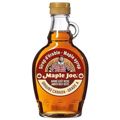 Maple Joe Lot de 12 bouteilles de sirop d'érable du Canada 250g -190ml - Publicité Maple Joe Lot de 12 bouteilles de sirop d'érable du Canada 250g -190ml - Publicité