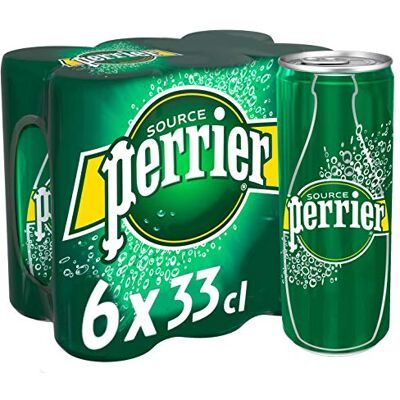 Perrier Minerale Naturelle gazeuse le Pack 6 Slim Can X 33Cl - Publicité Perrier Minerale Naturelle gazeuse le Pack 6 Slim Can X 33Cl - Publicité