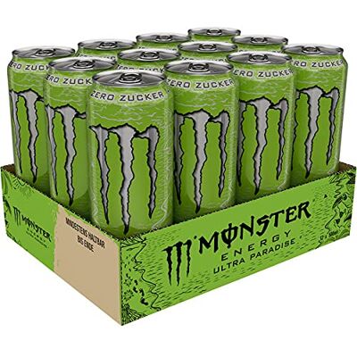 Monster Cable Energy Drink Ultra Paradise Zero Sugar 12 x 0,5l - Publicité Monster Cable Energy Drink Ultra Paradise Zero Sugar 12 x 0,5l - Publicité