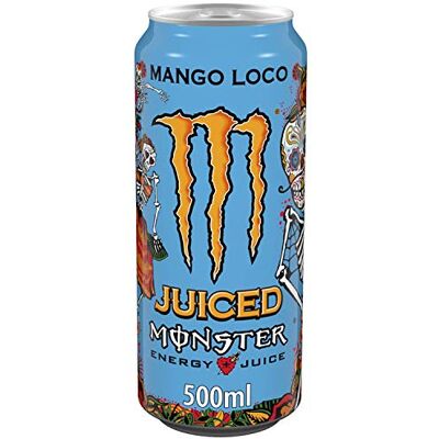 Monster Cable Energy Juice Boisson énergisante gazeuse à la mangue 50 cl - Publicité Monster Cable Energy Juice Boisson énergisante gazeuse à la mangue 50 cl - Publicité