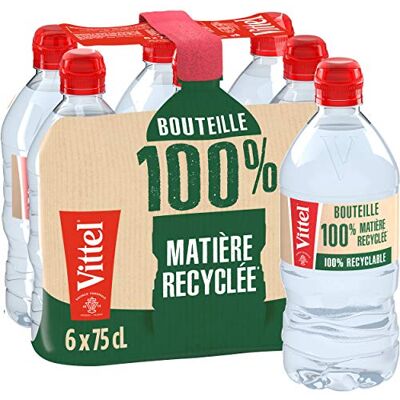 Vittel Eau Minérale Naturelle, 6 x 750ml - Publicité Vittel Eau Minérale Naturelle, 6 x 750ml - Publicité