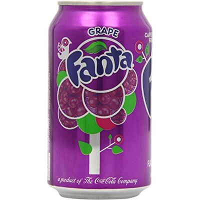 Fanta Boîte de 24 canettes à raisin - Publicité Fanta Boîte de 24 canettes à raisin - Publicité