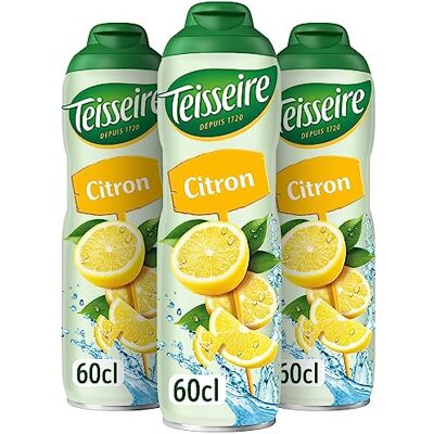 Teisseire Sirop de Citron pour Boisson Rafraîchissante, Cocktails, Bidon Recyclable (Pack de 3) - Publicité Teisseire Sirop de Citron pour Boisson Rafraîchissante, Cocktails, Bidon Recyclable (Pack de 3) - Publicité