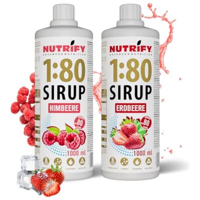 NUTRIFY Vital Fitness Drink Lot de 2 bouteilles de sirop 1:80 2 x 1 l Fraise et ananas Concentré de boisson avec vitamines et L-carnitine sans sucre 160 l de boisson pour le sport faible en calories 2 - Publicité NUTRIFY Vital Fitness Drink Lot de 2 bouteilles de sirop 1:80 2 x 1 l Fraise et ananas Concentré de boisson avec vitamines et L-carnitine sans sucre 160 l de boisson pour le sport faible en calories 2 - Publicité