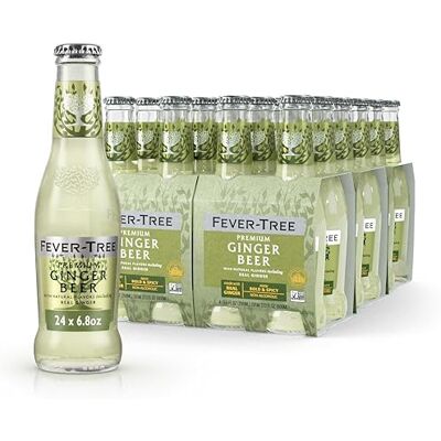 FEVER-TREE Premium Ginger Beer, 6.8 Ounce Glass Bottles (Pack of 24) - Publicité FEVER-TREE Premium Ginger Beer, 6.8 Ounce Glass Bottles (Pack of 24) - Publicité