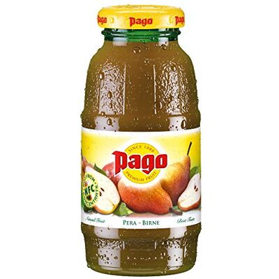 Pago jus de poire cl 20 x 24 bouteilles de verre de jus de fruit - Publicité Pago jus de poire cl 20 x 24 bouteilles de verre de jus de fruit - Publicité