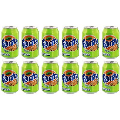 Fanta Exotic 330ml Pack of 12 Delicious Fruit Flavored Soda Carbonated Soft drinks Refreshing Taste Experience the best when served with ice - - Publicité Fanta Exotic 330ml Pack of 12 Delicious Fruit Flavored Soda Carbonated Soft drinks Refreshing Taste Experience the best when served with ice - - Publicité