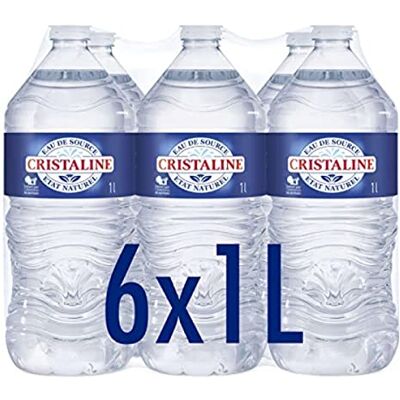 Cristaline Eau de Source, 6 x 1L - Publicité Cristaline Eau de Source, 6 x 1L - Publicité