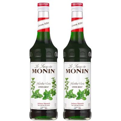 Monin lot de 2 bouteilles Sirop de Menthe Verte Pour Boissons fraîches et Cocktails Arômes Naturels Bouteille en verre 2 * 70 cl - Publicité Monin lot de 2 bouteilles Sirop de Menthe Verte Pour Boissons fraîches et Cocktails Arômes Naturels Bouteille en verre 2 * 70 cl - Publicité