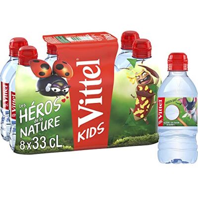 Vittel Eau Minérale Naturelle 8 x 33cl - Publicité Vittel Eau Minérale Naturelle 8 x 33cl - Publicité