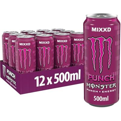 Monster Cable 2 x 12 Energy Punch Mixxd cannette PL (24 x 0,5 L) - Publicité Monster Cable 2 x 12 Energy Punch Mixxd cannette PL (24 x 0,5 L) - Publicité