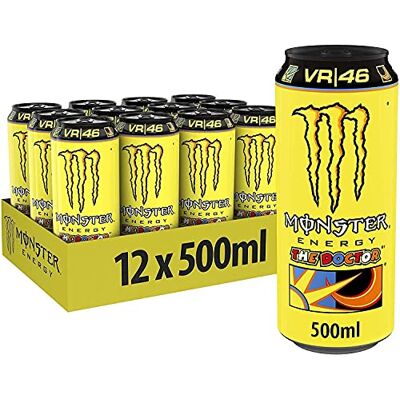 Monster Cable Boisson Énergisante Médecin Vr46 50 Cl , 500 Ml (Lot De 12) - Publicité Monster Cable Boisson Énergisante Médecin Vr46 50 Cl , 500 Ml (Lot De 12) - Publicité
