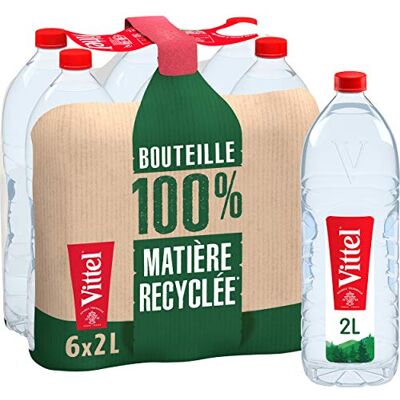 Vittel Eau Minérale Naturelle, 6 x 2L - Publicité Vittel Eau Minérale Naturelle, 6 x 2L - Publicité