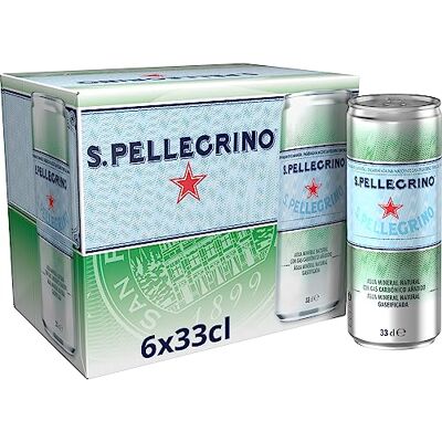 S.Pellegrino San Pellegrino Eau gazeuse 6 x 33 cl - Publicité S.Pellegrino San Pellegrino Eau gazeuse 6 x 33 cl - Publicité