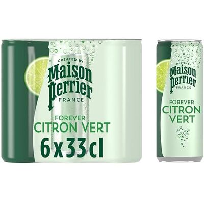 Perrier - Eau minérale naturelle gazeuse citron vert - Citron vert - Sans sucre - Water - Publicité Perrier - Eau minérale naturelle gazeuse citron vert - Citron vert - Sans sucre - Water - Publicité