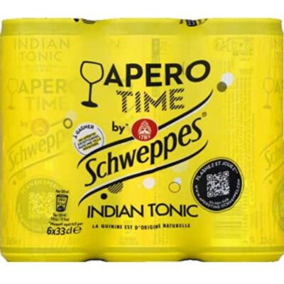 Schweppes indian tonic Le pack de 6x33cl - Publicité Schweppes indian tonic Le pack de 6x33cl - Publicité
