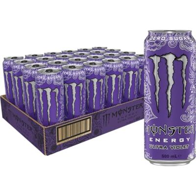 Monster Cable Energy Drink Ultra Violet 24 x 500 ml - Publicité Monster Cable Energy Drink Ultra Violet 24 x 500 ml - Publicité
