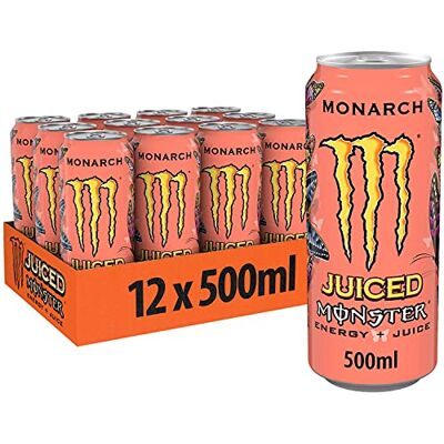 Monster Cable Energy – Lot de 12 canettes de boisson énergétique Monarch de 500 ml - Publicité Monster Cable Energy – Lot de 12 canettes de boisson énergétique Monarch de 500 ml - Publicité