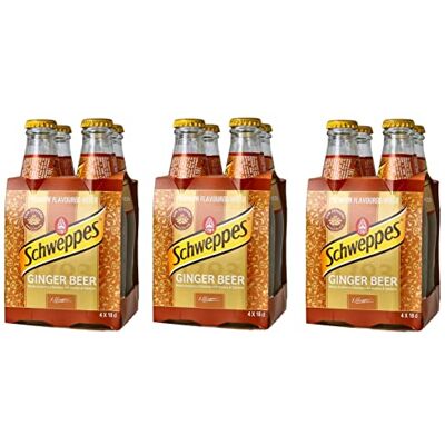 Schweppes Boisson gazeuse au gingembre, 3 bouteilles de 18 cl chacune - Publicité Schweppes Boisson gazeuse au gingembre, 3 bouteilles de 18 cl chacune - Publicité