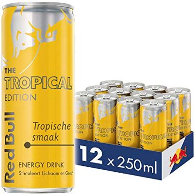 Red Bull Tropical Edition 12x 250ml - Publicité Red Bull Tropical Edition 12x 250ml - Publicité