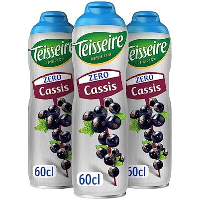 Teisseire Zéro Sucre, Sirop de Cassis pour Boisson Rafraîchissante, Cocktails, Bidon (Pack de 3) - Publicité Teisseire Zéro Sucre, Sirop de Cassis pour Boisson Rafraîchissante, Cocktails, Bidon (Pack de 3) - Publicité