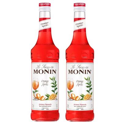Monin lot de 2 bouteilles Sirop d'Orange pour Spritz Pour Cocktail avec ou sans alcool Arômes Naturels Bouteille en verre 2 * 70 cl - Publicité Monin lot de 2 bouteilles Sirop d'Orange pour Spritz Pour Cocktail avec ou sans alcool Arômes Naturels Bouteille en verre 2 * 70 cl - Publicité