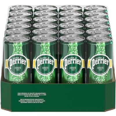 Perrier Minérale Naturelle gazeuse 4 Packs de 6x 33cl - Publicité Perrier Minérale Naturelle gazeuse 4 Packs de 6x 33cl - Publicité