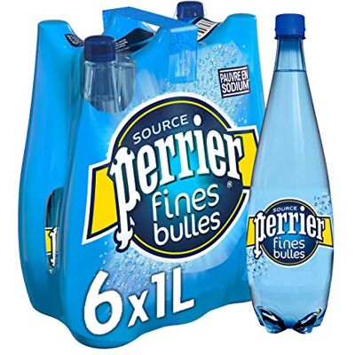 Perrier Fines Bulles Eau Minerale, 6 x 1L - Publicité Perrier Fines Bulles Eau Minerale, 6 x 1L - Publicité