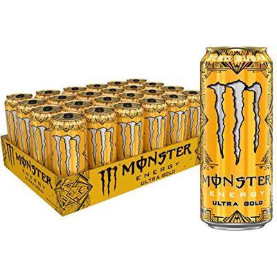Monster Cable Energy Ultra Gold, Boisson Énergisante Sans Sucre, 473 ml - Publicité Monster Cable Energy Ultra Gold, Boisson Énergisante Sans Sucre, 473 ml - Publicité