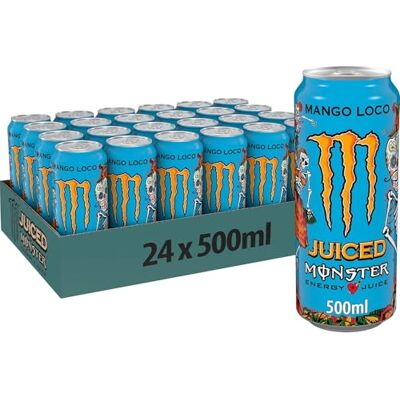 Monster Cable ENERGY Mango Loco boisson énergisante, lot de 24 canettes de 50 cl - Publicité Monster Cable ENERGY Mango Loco boisson énergisante, lot de 24 canettes de 50 cl - Publicité