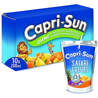 Sun Capri de soleil Capri de soleil Safari 10 Box Pack de 4 (4 x 200 ml) - Publicité Sun Capri de soleil Capri de soleil Safari 10 Box Pack de 4 (4 x 200 ml) - Publicité