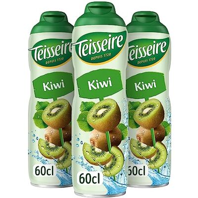 Teisseire Sirop de Kiwi pour Cocktail, Boisson rafraîchissante, Bidon Recyclable 3x60cl - Publicité Teisseire Sirop de Kiwi pour Cocktail, Boisson rafraîchissante, Bidon Recyclable 3x60cl - Publicité