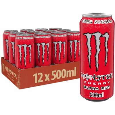 Monster Cable Energy Ultra Red Sugar Free 12x500ml - Publicité Monster Cable Energy Ultra Red Sugar Free 12x500ml - Publicité
