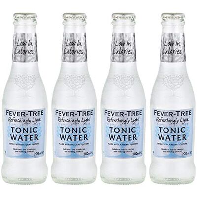 FEVER-TREE Fever Tree Naturally Light Indian Tonic Water 4 X 200ML - Publicité FEVER-TREE Fever Tree Naturally Light Indian Tonic Water 4 X 200ML - Publicité