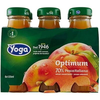 YOGA Pêche aux jus de 6 x 125 ml - Publicité YOGA Pêche aux jus de 6 x 125 ml - Publicité