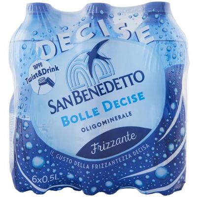 San Benedetto -eau minérale pétillante 0.5 l (paquet de 6) - Publicité San Benedetto -eau minérale pétillante 0.5 l (paquet de 6) - Publicité