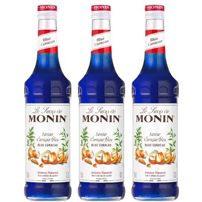 Monin lot de 3 bouteilles Sirop Saveur Curaçao Bleu Sans Alcool Pour Cocktail Avec ou Sans Alcool Arômes Naturels Bouteille en Verre 3 * 70 cl - Publicité Monin lot de 3 bouteilles Sirop Saveur Curaçao Bleu Sans Alcool Pour Cocktail Avec ou Sans Alcool Arômes Naturels Bouteille en Verre 3 * 70 cl - Publicité